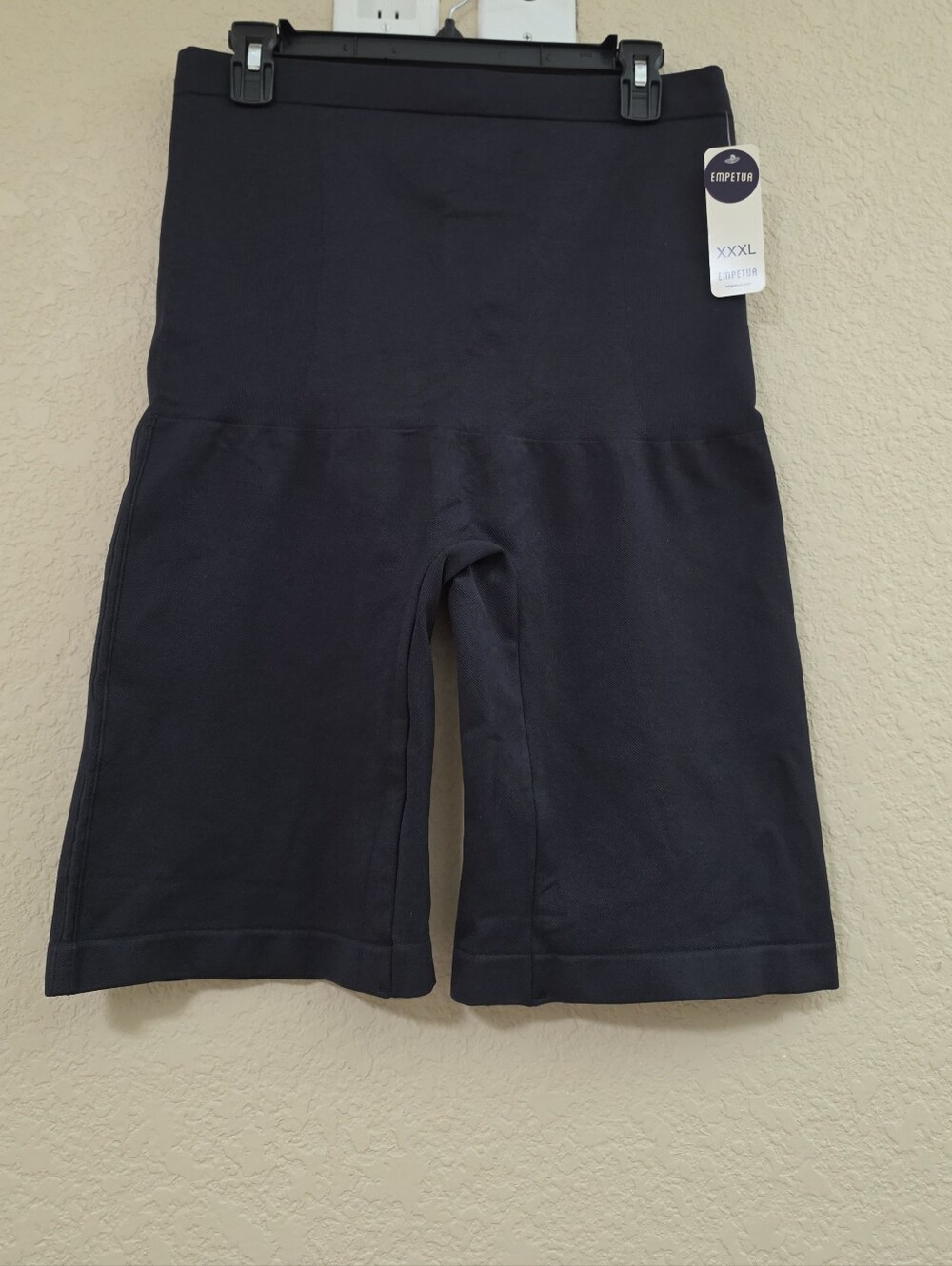 NWT Empetua Women's Fresh Control High Waist Shaper Bike Shorts Black